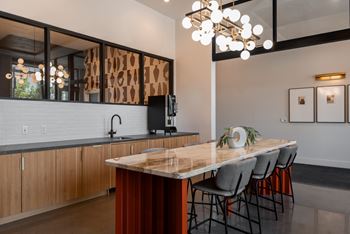 Complimentary coffee bar